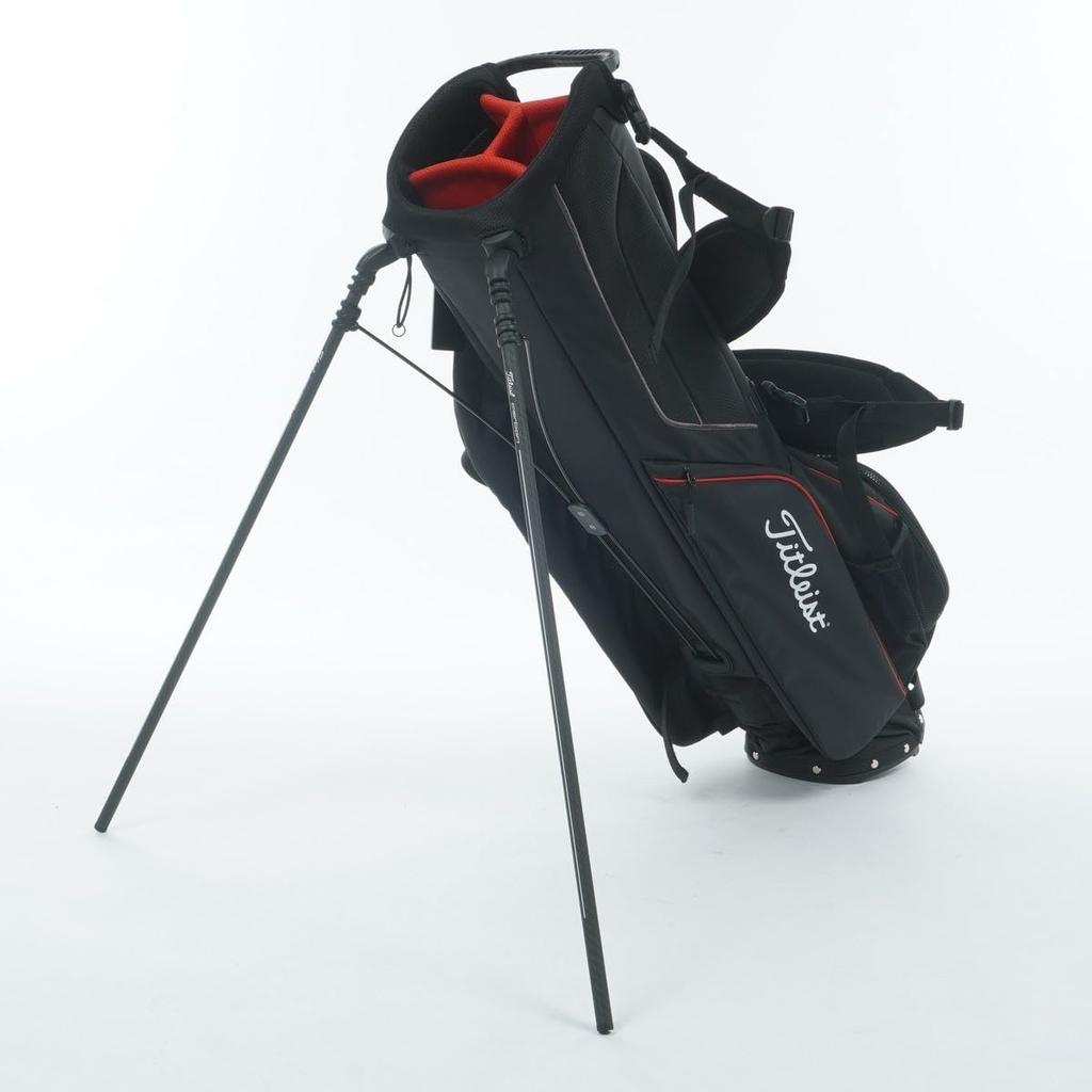 TITLEIST Players 4 Carbon Stand Bag TB25SX5A BKBKRD Black x Black x Red