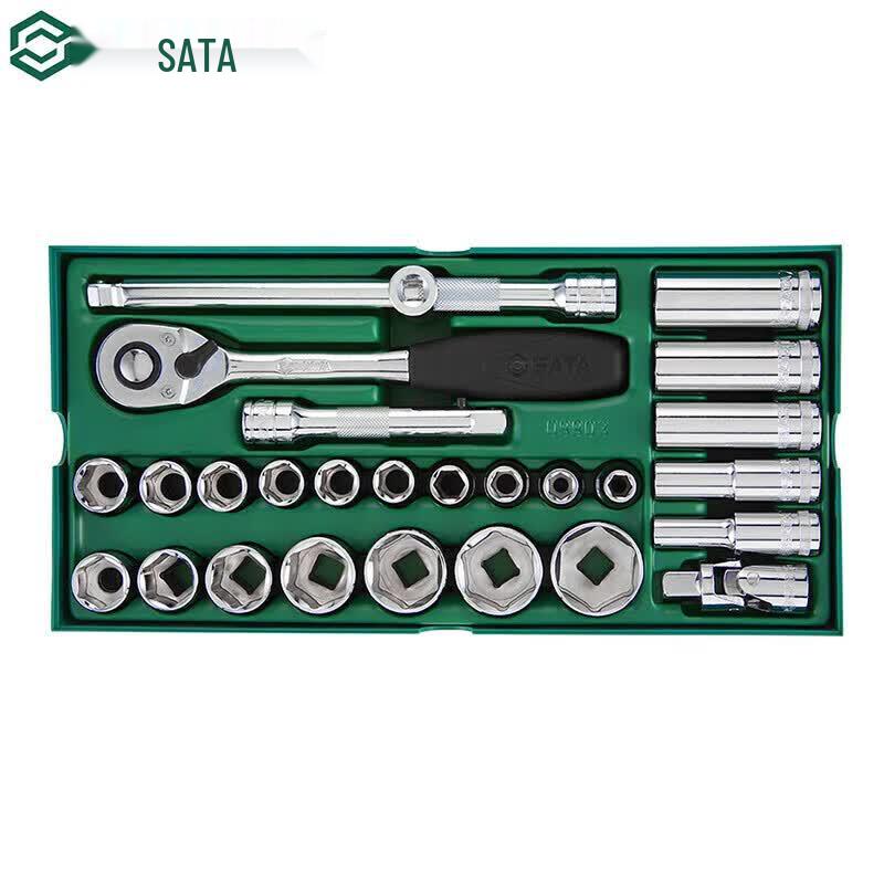 SATA 1/2-inch Drive 27-Piece Metric Socket Set 27-Piece Set