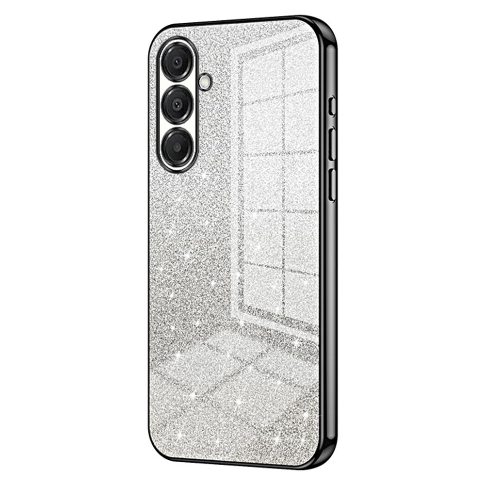 Etui na Samsung Galaxy A17 5G, galwanizowane, z gradientem, brokatowe, TPU, pokrowiec na telefon