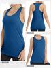 KEFITEVD Yoga Tank Long Sleeveless Workout Gym Training Sleeveless Size L Women's Top, Top, Racerback, Clothes, Wear, Moisture-Wicking, Quick-Drying,