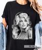 Dolly Parton Shirt, Dolly Parton Portrait Tee, Country Music T-Shirt, Retro Cowgirl Shirt, Western Music Fan Gift #3