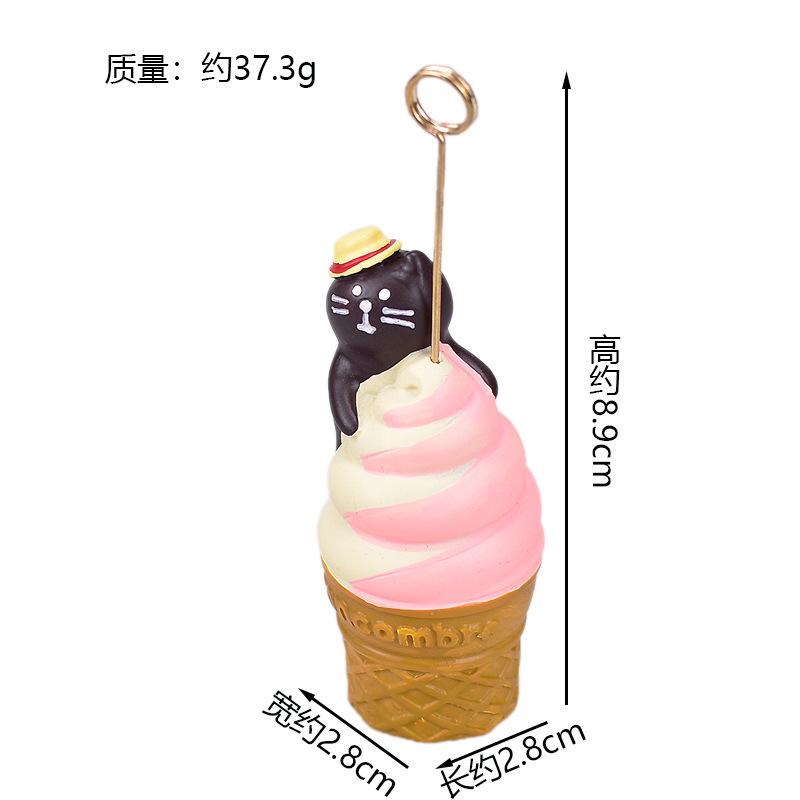 Zakka Summer Ice Cream Truck Monster Chocolate Cool Mint Popsicle Cone Cat Cute Snow Monster Creative Miniature Scene Decoration