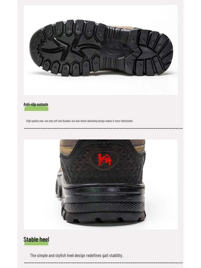 Men's Plus Size Round Toe Hiking Shoes - Trendy, Comfortable, Casual Outdoor Footwear for All Seasons
