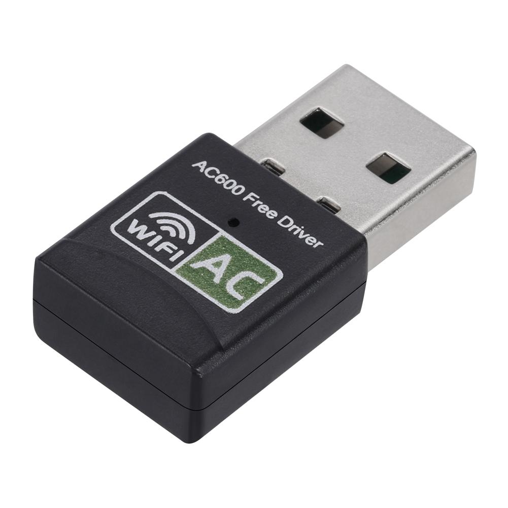 

Діапазонний 600 Мбіт/с Міні USB Wi-Fi Адаптер 2,4 ГГц 5 ГГц Wi-Fi з Антеною для ПК Міні-Комп ютера Мережева Карта Приймач Plug and Play