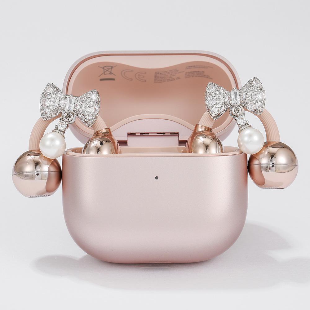 Zircon Butterfly Wing Pearl Earphone Clips for Huawei Freeclip Bluetooth Earbuds