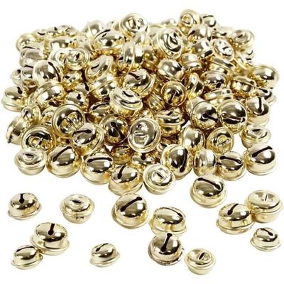 Metal Bells - Golden - 13 Mm, 15 Mm, 17 Mm - 220 Pcs - Party Decoration