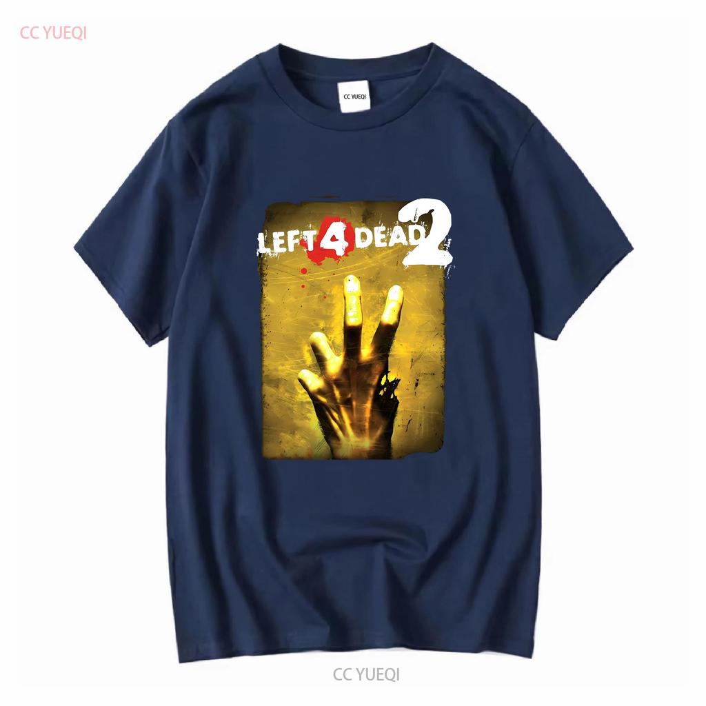 Left 4 Dead 2 Black T Shirt 2009 Valve Corporation L The Core vintage Washed Top For Everyday Wear streetwear graphic Casual