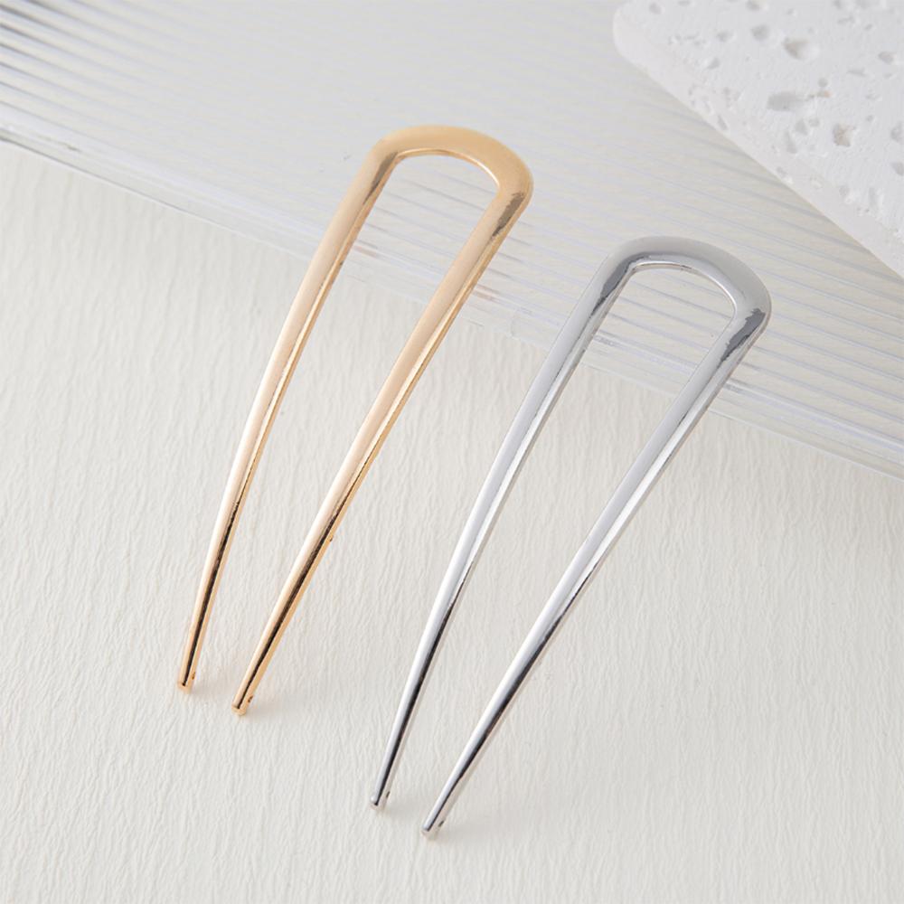 New Simple U Shaped Hairpin Metal Hair Sticks U French Hair Clips Pins Fashionable Hair Jewelry Accessories for Women Wholesale