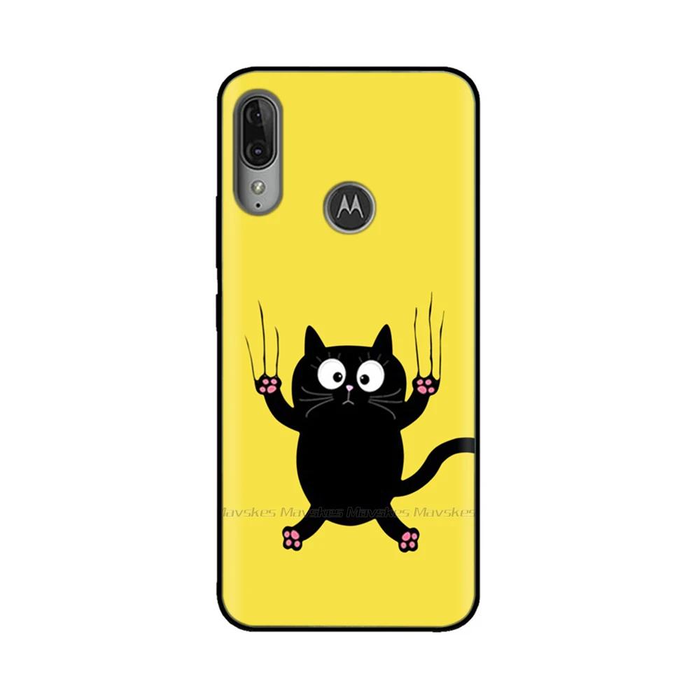 For Moto E6 Plus Case Soft Black Silicone Phone Back Cover For Motorola Moto E6 Play E6s 2020 MotoE6 Plus Case Cover Coque Funda