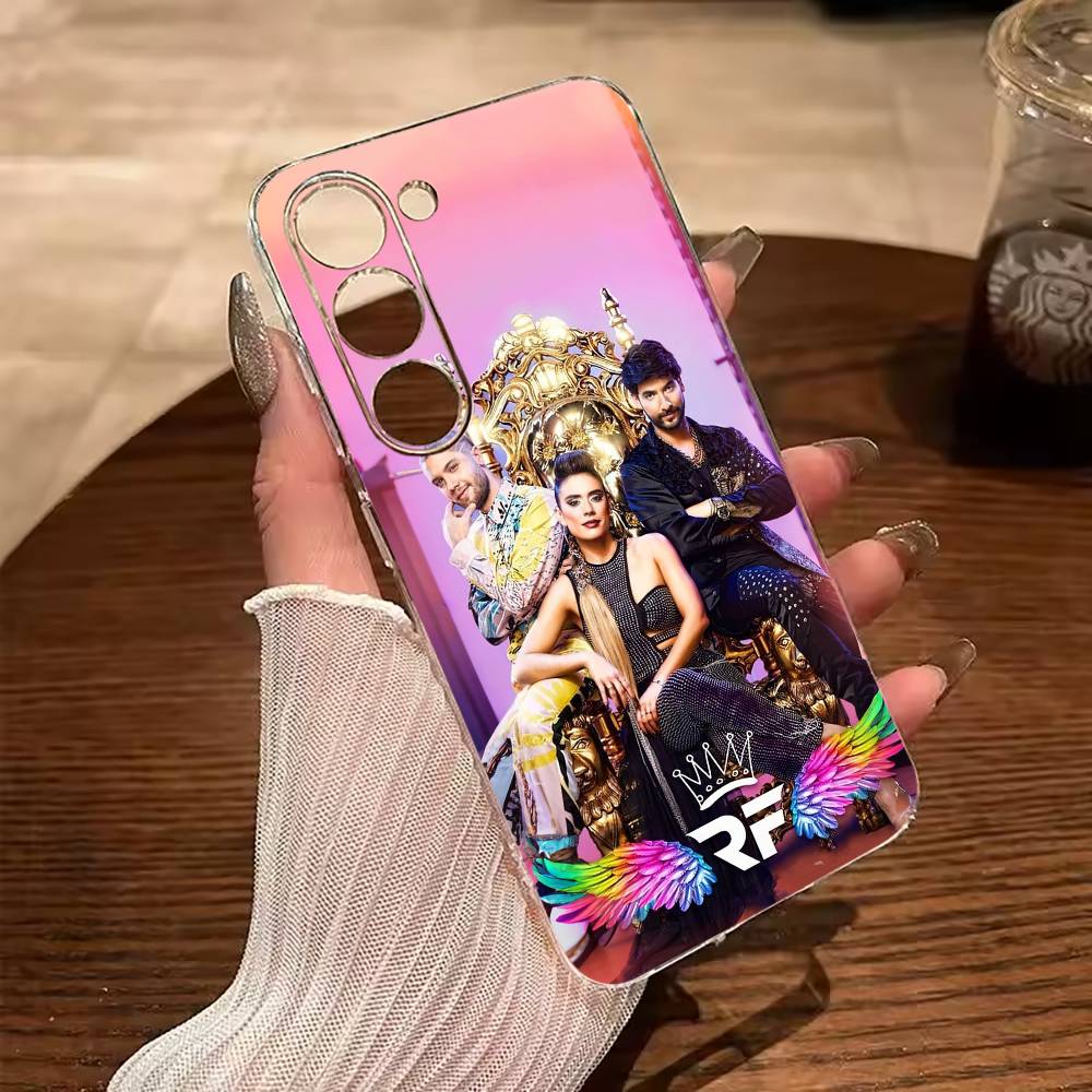 Q-Queen of Flow -La Reina D-Del Flow Clear Phone Case for Samsung Galaxy A71, A70, A52, A51, A40, A30