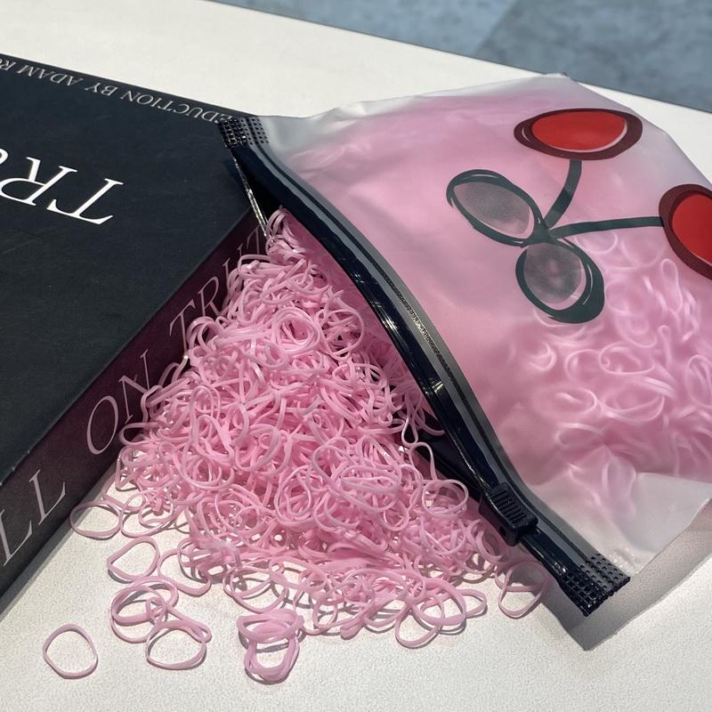 2000pcs/lot Small Disposable Transparent Hair Ties For Kid Girls Elastic Rubber Bands For Bracelets Baby Mini Hair Rope Headband