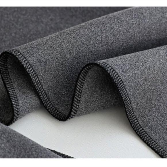 Women's High Waist Black Fleece-Lined Yoga Pants - Sharkskin Base Layer, Autumn/Winter, Tummy Control, Stretchy, Tight Fit