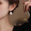 Large Pearl Stud Earrings Women 16mm/18mm Iridescent Mother-of-Pearl Geometric Design 14K Gold Post 2026 Fashion