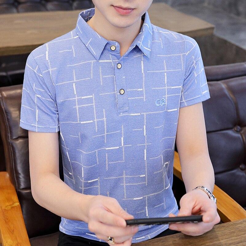 High Quality Men 'S Short Sleeve Multi Color Polo Summer Lapel Collar Polo Shirt Breathable 