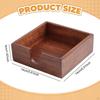 Wood Sticky Note Holder,Memo Organizer,Wooden,Rustic,Stationery Supplies Facial Tissue Box Compact