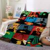 1pc Superhero Blanket Lightweight Flannel Throw For Sofa, Bed, Travel, Livingroom, Office, Couch, Chair, And Bed