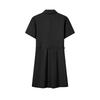FILA White Contact Cool Simple Versatile Classic Short Sleeve Dress Women dresses Black F11W623316FBK