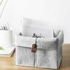BHBL Nordic Felt Storage Basket Living Room Tea Table Sundries Storage Basket Cloth Felt Storage Box Bedroom Socks Grey