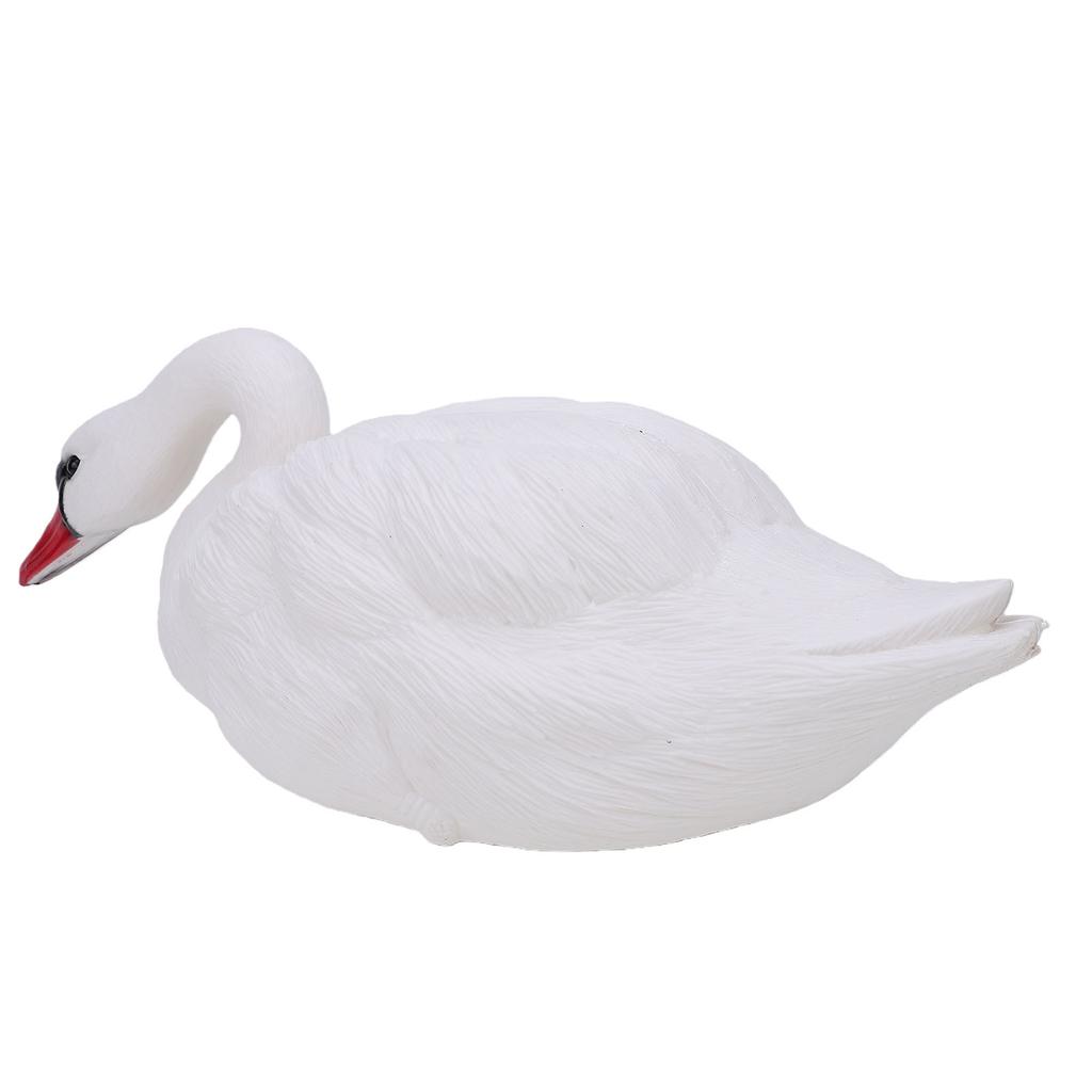 Swan Decoy Pond Decoration Plastic Lifelike Simulation Goose Floating Decoy Ornament for Pool Lake Garden Patio
