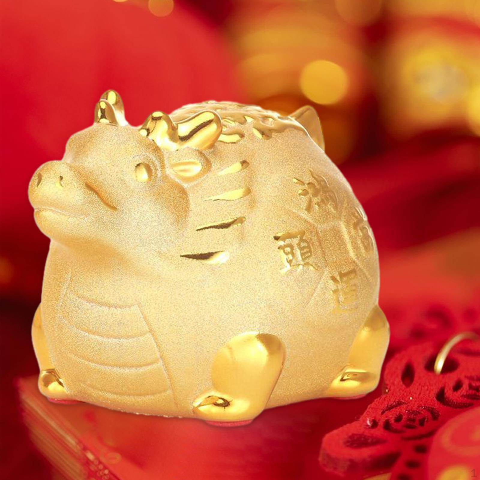 

Figurine Piggy Bank - Handcrafted Ceramic Treasure Keeper 14.5x11x10CM