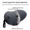 Memory Foam Lumbar Pillow For Pregnancy And Bed Support With Cotton Cover For Home And Car Use