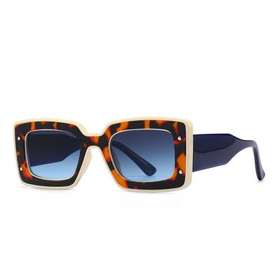 0041 Export Cross Border Narrow Sunglasses European American Street Photography Ins Popular Square Model