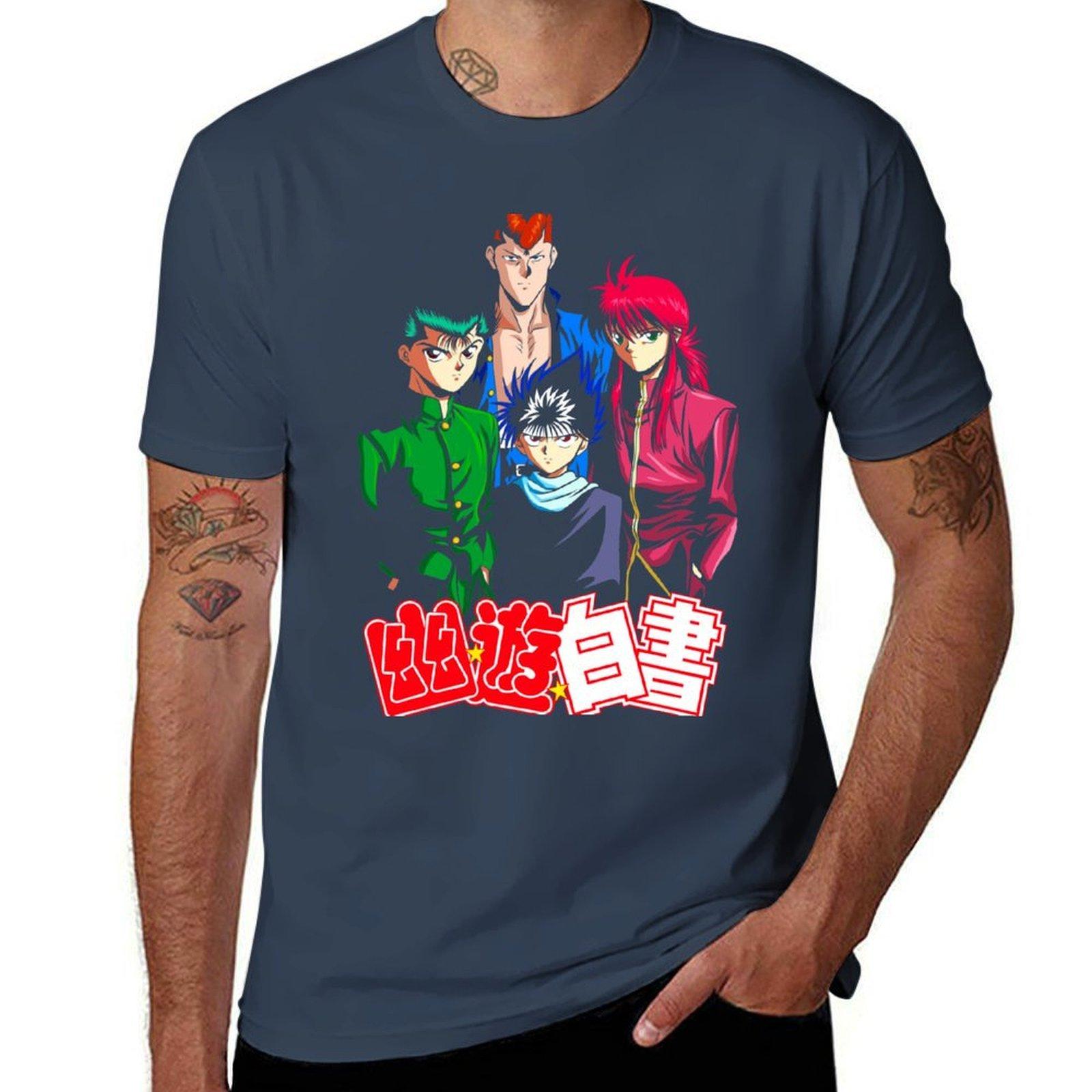 Yuyuhakusho Squad Tshirt Fashion Casual Short Sleeve Tshirt S