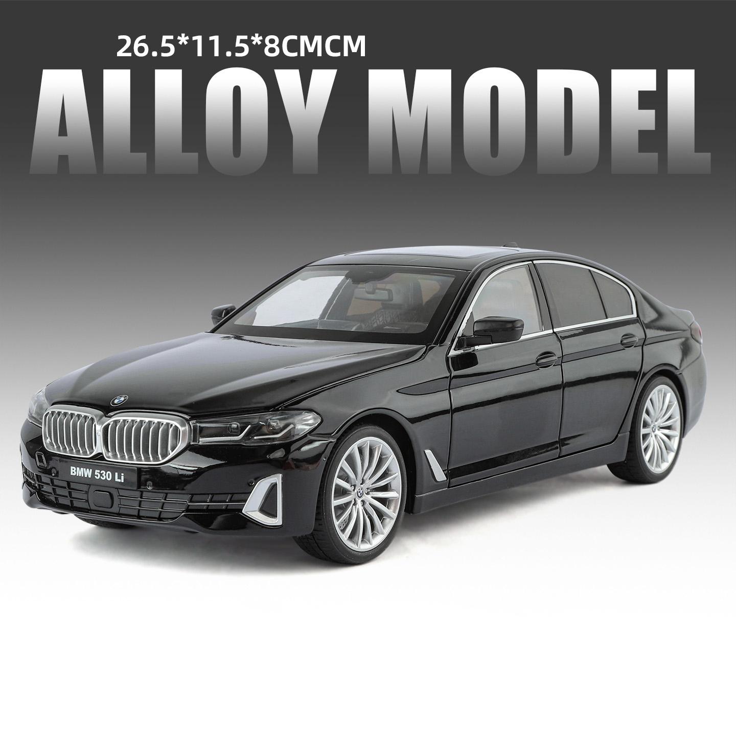 

1:18 BMW 530Li Large Luxury Alloy Metal Diecast Model Cars Home Trendy Ornaments Display & Decoration Christmas Gifts For Friend