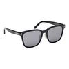 TF Logo Decorated Square Sunglasses Unisex sunglasses Black FT1136K-5601B