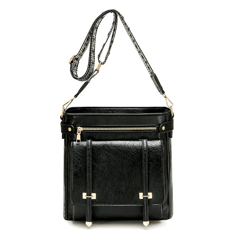 

New Retro Mailman Bag, Fashionable and Versatile Bag, Women s Large Capacity Commuting Shoulder Bag, Crossbody Bag чёрный