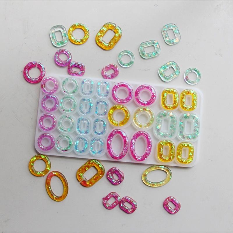 Multi Circle Theme Silicone Moulds Crafting Moulds for Crafting Ear Accessories Suitable for Gifts and Celebrations