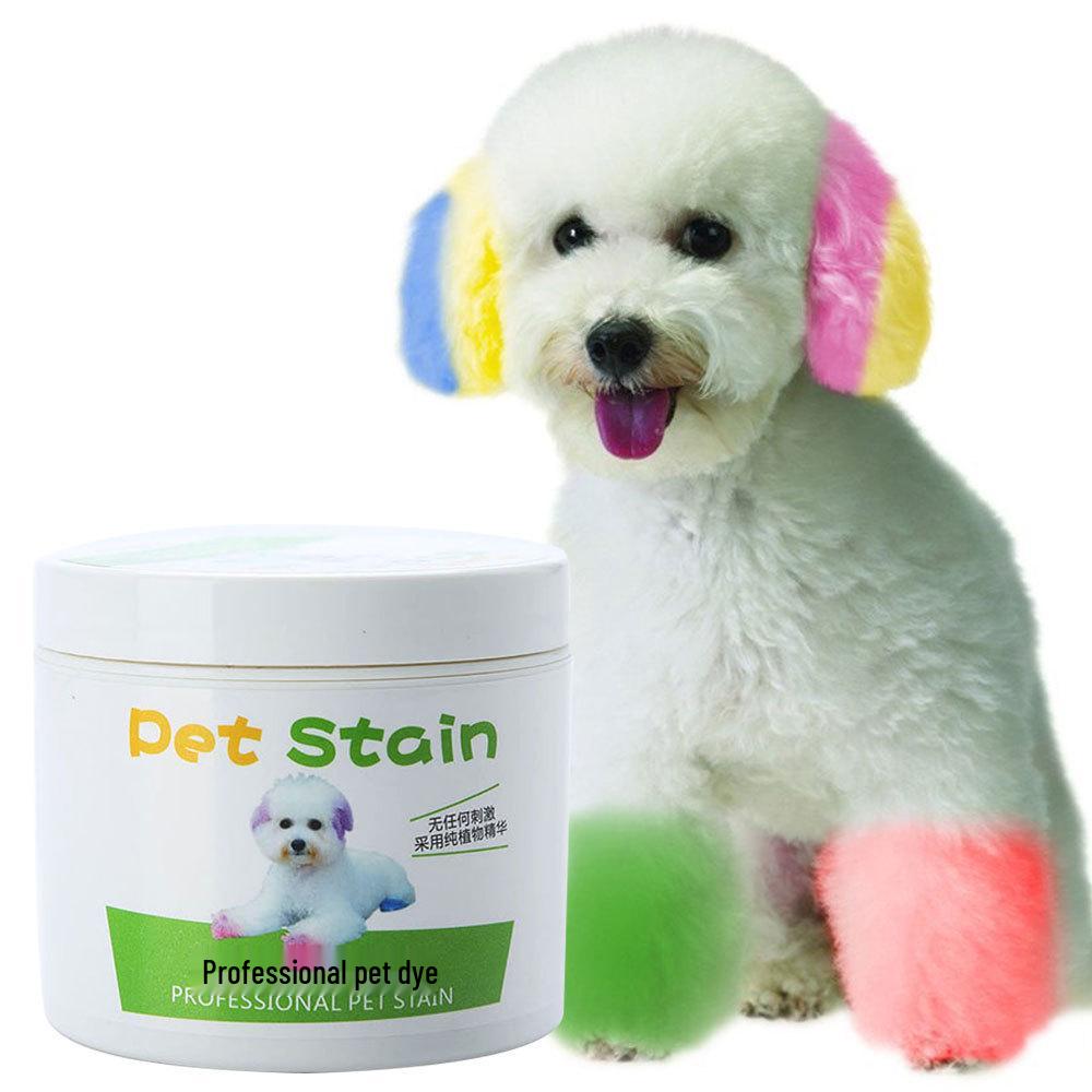 

Pet Hair Dye Cream for Dogs - Dark Color Treatment & Dirt Removal Turquoise Green