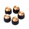 5 Pieces Guitar AMP Amplifier Knobs with Gold Replacement Parts