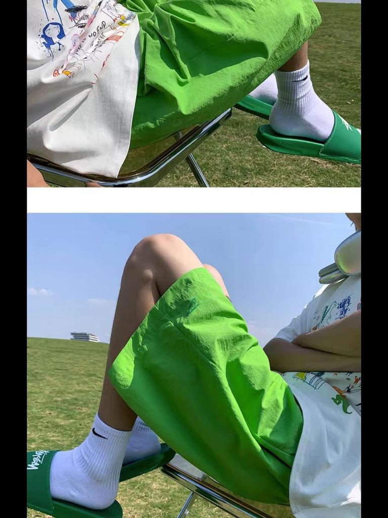 Dopaminowy Róż Unisex Szybkoschnące Szorty Sportowe Casual o Średniej Długości