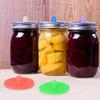 5pcs With Metal Ring Mason Jar Lid Sealed Wide Mouth Jar Cover Silicone Fermenting Lid  Coffee Bean