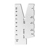 29/30 Degree Thread Gauge Stainless Screw Angle Template Gage Thread Cutting Angle Gauge Grinding Gage Inspection Tool