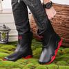 Men's Waterproof Non-Slip Boots with Fleece Lining for Outdoor Activities