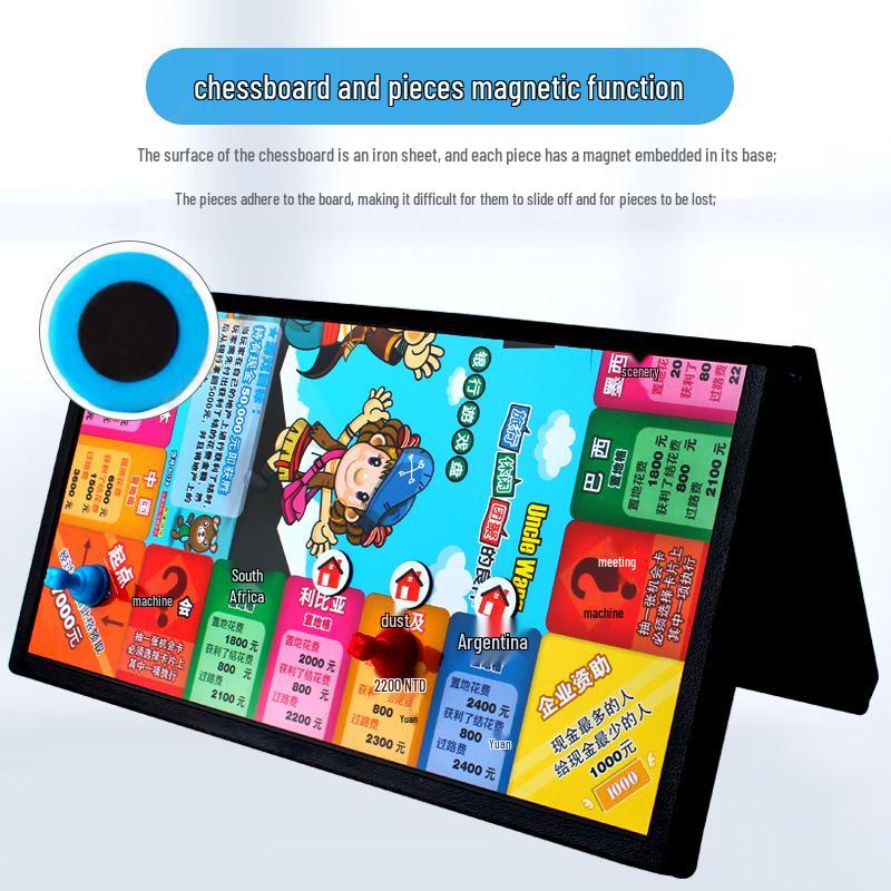 Monopoly Deluxe World Tour Stolní hra pro děti a dospělé - Extra velká edice