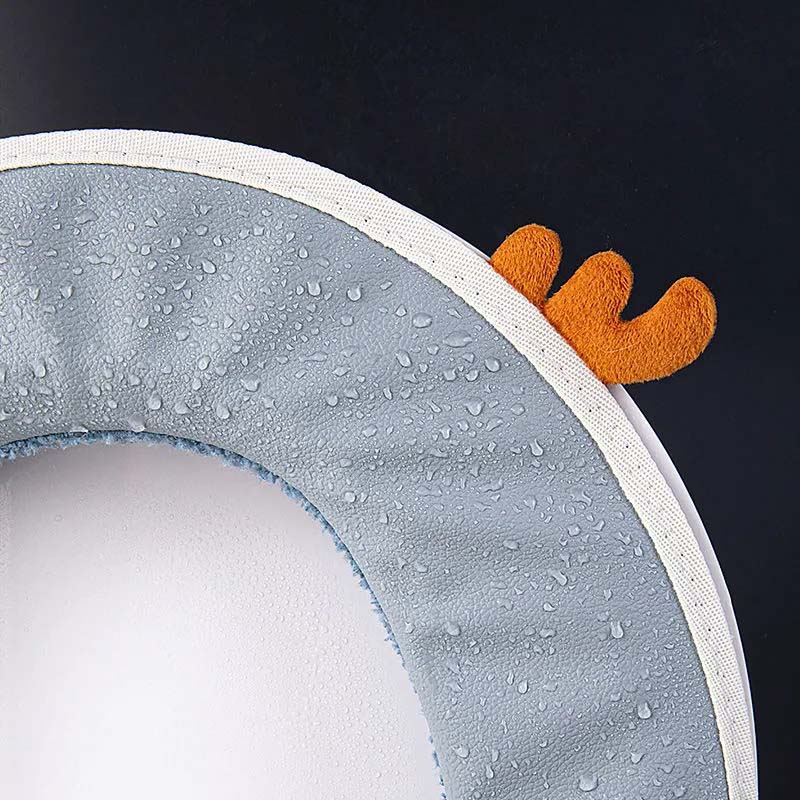 Zipper Toilet Seat Cover Four Colors Universal Cushion Mat Winter Soft Thickened Warmer Toilet Pad Household Waterproof Cartoon Toilet Seats Pads