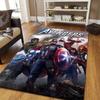 1pc Avengers Pattern Area Rug Soft Flannel Floor Mat for Living Room, Office, Bedroom and Carpet, Sofa Coffee Table Floor Mat