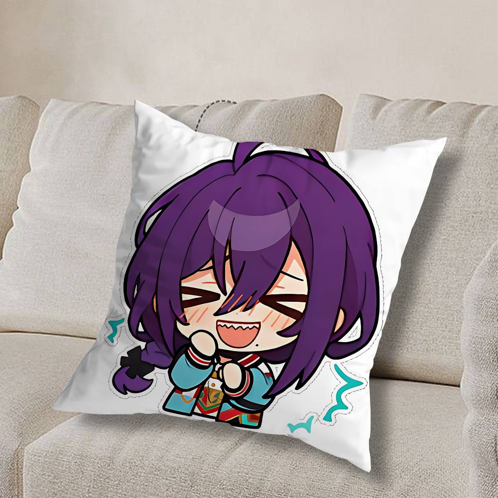 timid Ayase Mayoi COOL Pillow Case Anti-dustmite Pillowcase Invisible zipper silky short plush Sofa cushion cover