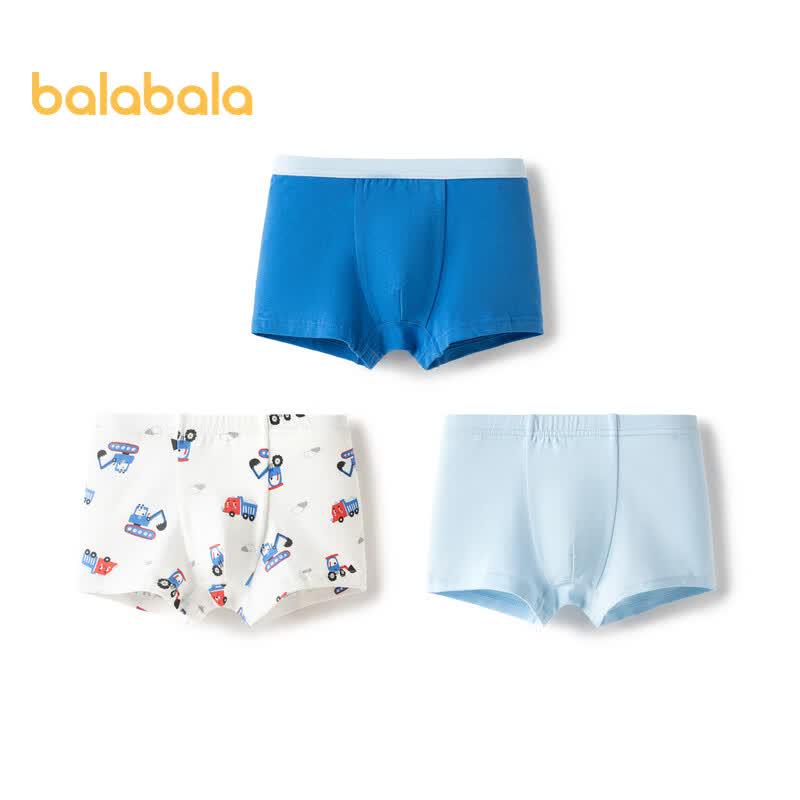 Balabala Boys' Cotton Boxer Briefs (3-Pack)