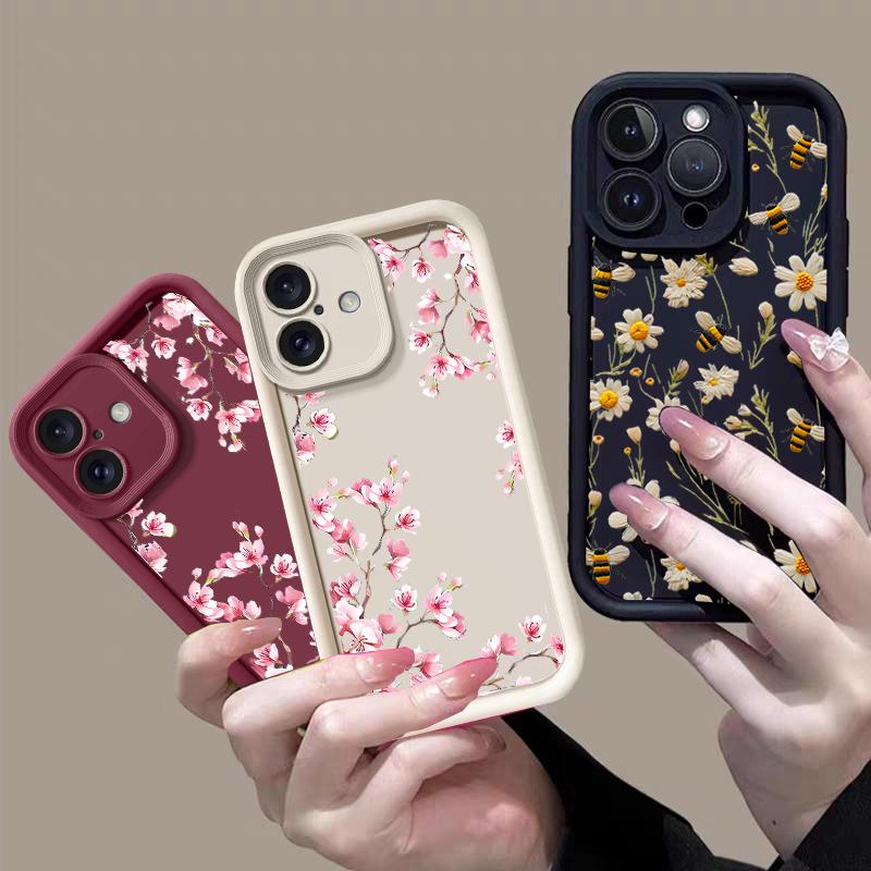 Custodia Floreale con Stampa Margherite INS Per Infinix Note 40 Hot 50 40 Pro 30i 30 Play 40i Smart 10 Plus 9 8 GT 30 Tecno Spark 30C 10 Pro 20C