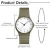 Watch Silicone Analog Display Cute Waterproof Simple Stylish Rubber Watch Quartz Clock Commute School Girls Boys Men Women Fashion Accessory -
