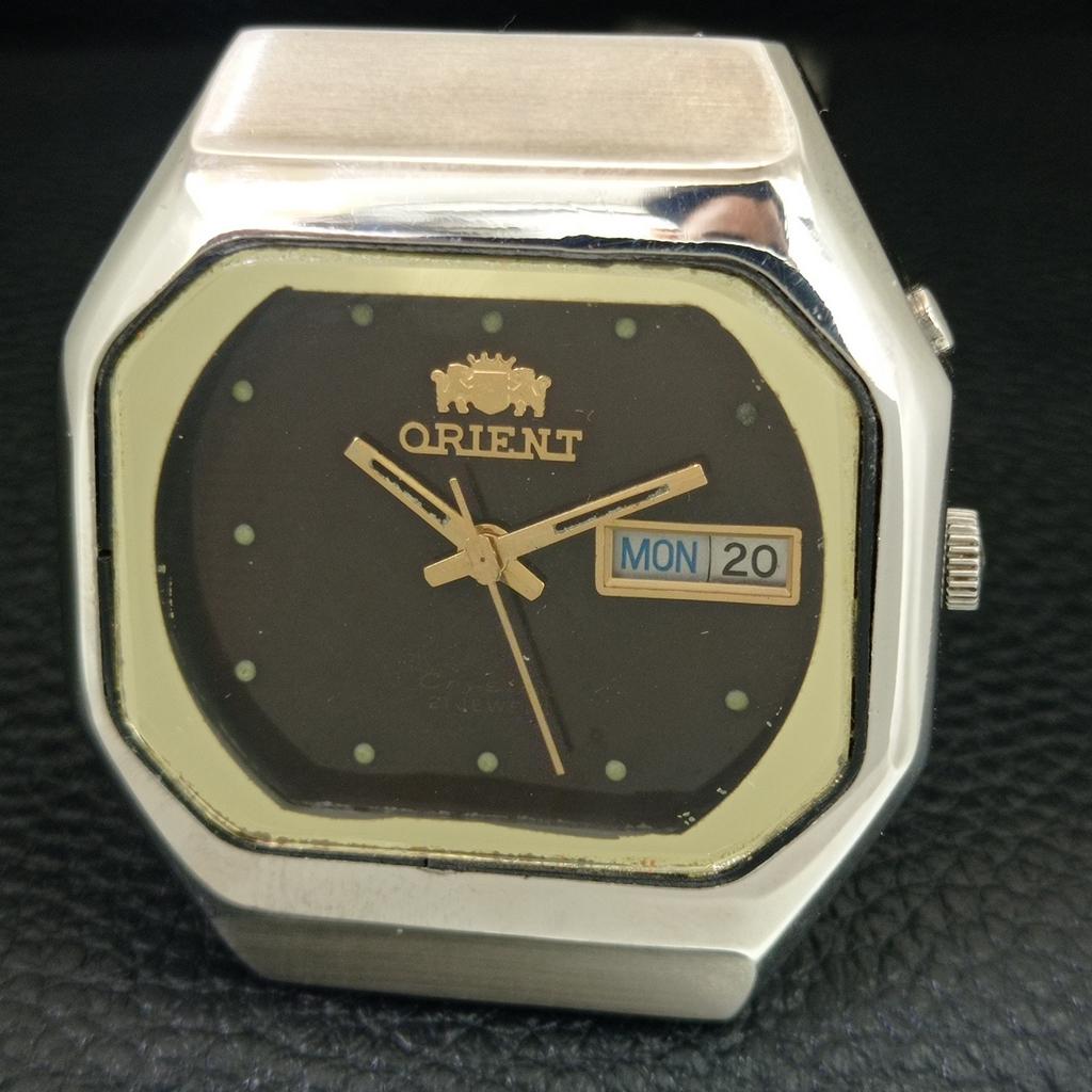 JAPAN VINTAGE ORIENT CRYSTAL AUTOMATIC 46941 MENS ORIGINAL DIAL WATCH a704948-1