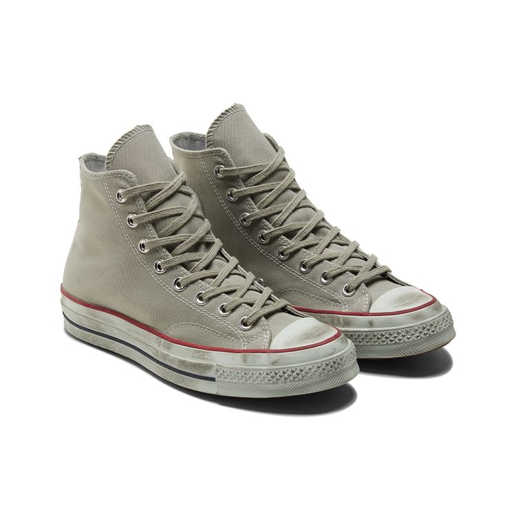 Converse 1970s Chuck Taylor All Star Casual Versatile High-Top Canvas Shoes Unisex Sneakers Gray 172670C