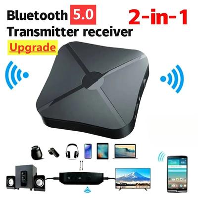 2 In 1 Wireless Bluetooth Audio Receiver Transmitter 3.5mm AUX Jack RCA USB Dongle Music Stereo Adapter For Car TV PC Headphone