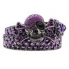 Women’s Skull Leopard Print Rhinestone Belt - Dark Punk Style, Fully Inlaid with Diamonds