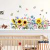 Butterfly and Flower Wall Stickers for Home Decor - Removable Vinyl Wall Art for Living Room Bedroom Hallway Entrance