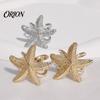 Stylish Gift for Her Starfish Alloy Scarf Buckle, Multi-functional Elegant Ring, Unique Pin Bohemian Ocean Theme Clothing Accessories Daily